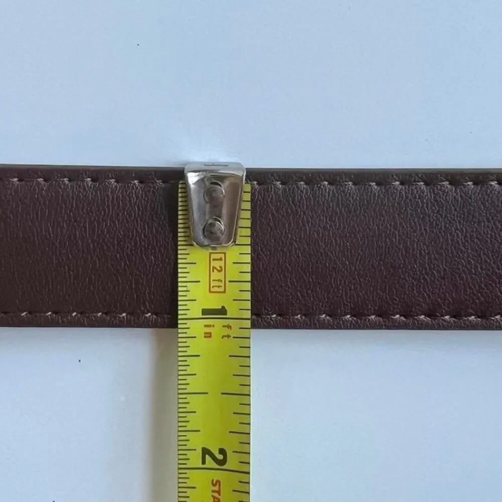 Y2K Brown Western Cowboy Belt – Boho Style, Unisex, Fits 26–34, Brand New
